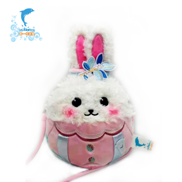 Factory Custom Design Educational Plush Rabbit Toy Bag