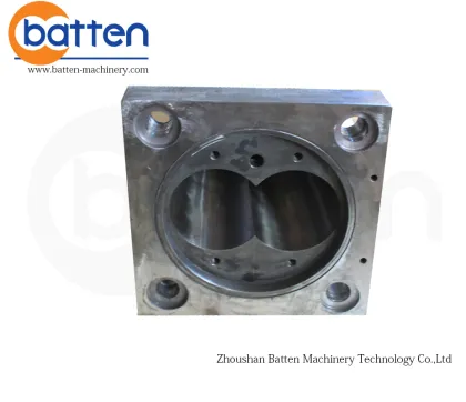 KMD conical twin screw barrel for profile extrusion