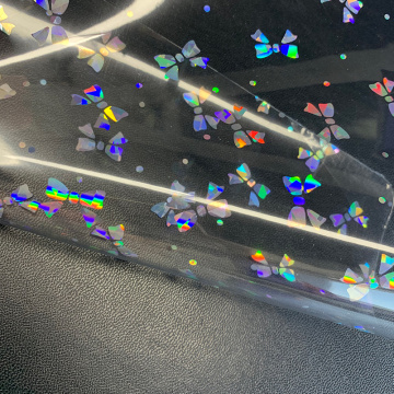 Film transparent laser couleur de diamant 3D bowknot