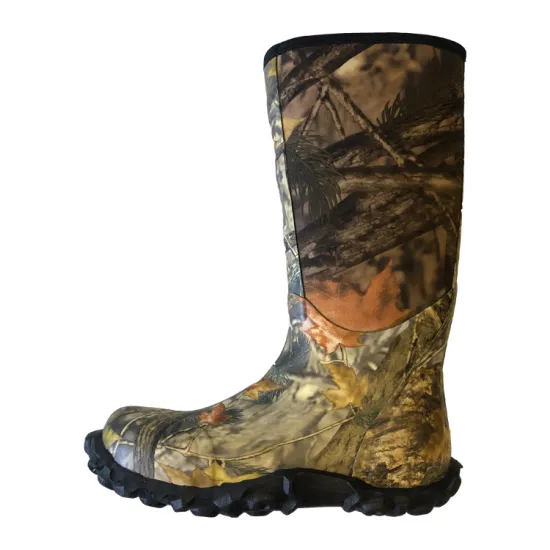 Waterproof Camo Neoprene Hunting Boots for Men