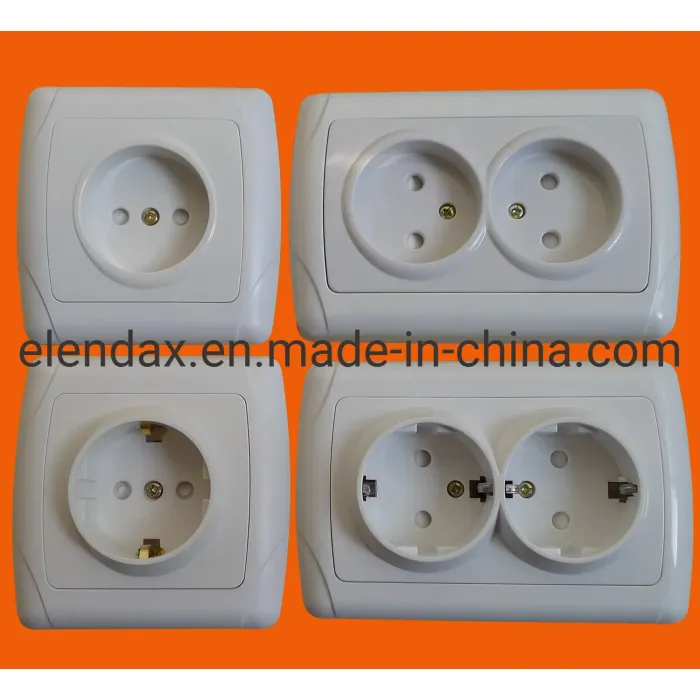 Soket Listrik Dinding Ganda 10/16A Terpasang (F3210)