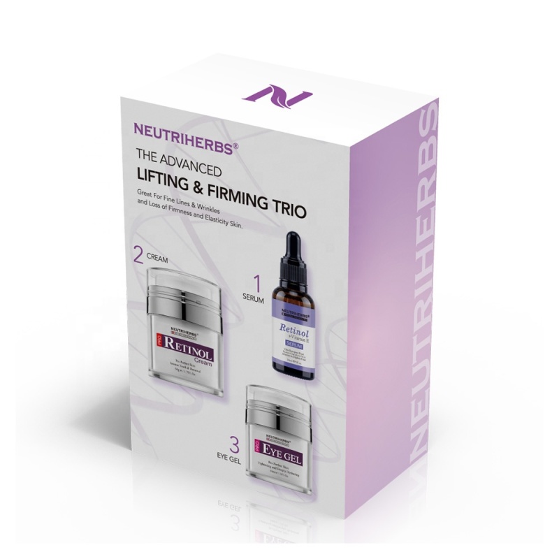 Customized Logo 3 in 1 Anti-Aging Serum Retinol Skin Care Face Set