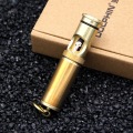 Push-pull Retro Kerosene Lighter Creative Grinding Wheel Lighter Gold Brushed Proesscess Windproof Lighter Small Pandent Lighter