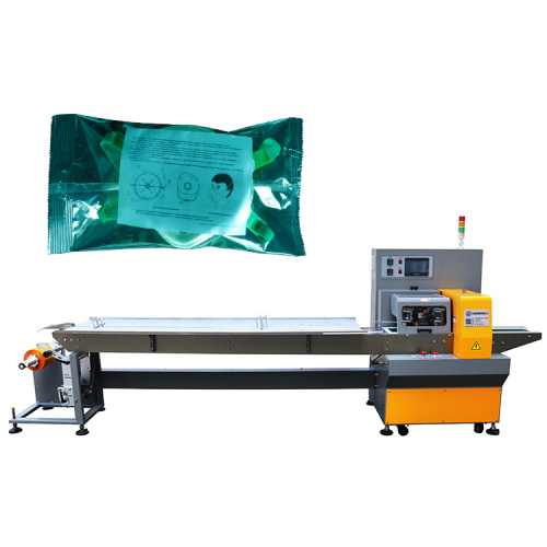 Horizontal packing machine for clothes
