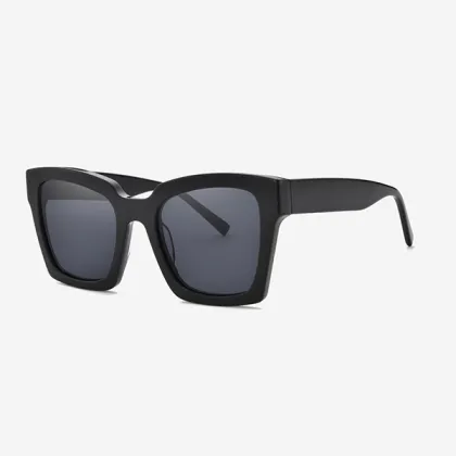 Square Angular Acetate Women`s Sunglasses