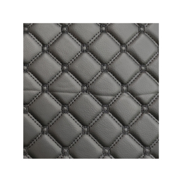 High Quality 3D 5D Quilting Leather Embroidery Car Mat Material Rolls