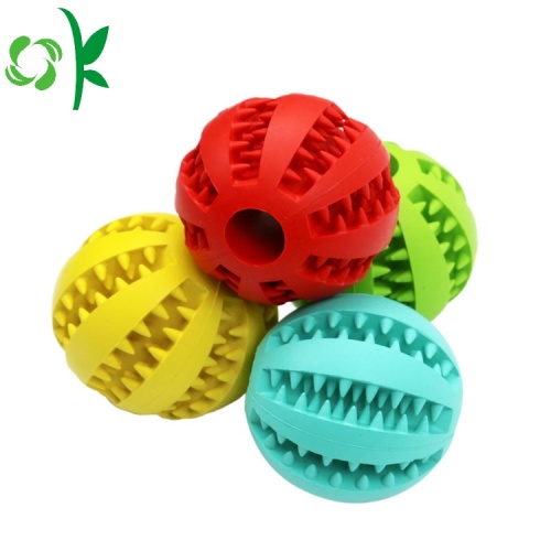 China Dog Teeth Cleaning Toy Ball Silicone Pet Ball Factory