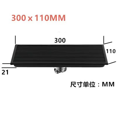 Stainless Steel Linear Shower Floor Drain - Rectangular Shower Drain