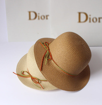 Summer Fashion Bowknot Outdoor Sunshade Straw Hats Dongguan Factory