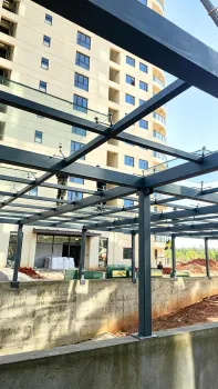 Steel Structure Project for Underground Garage Entrance