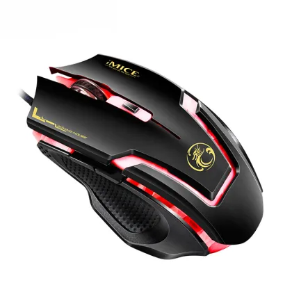 Professional Gaming Mouse with LED Optical USB for PC and Laptop: Silent and Designed for Gamers