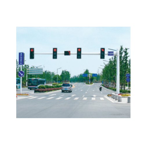 Solar traffic signal light galvanized pole in Nigeria