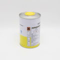 1L round lubricant tin can with plastic cap