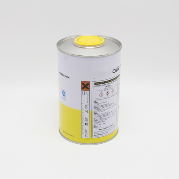 1L round lubricant tin can with plastic cap