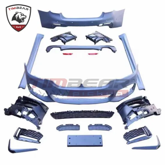 New Arrival MT Style PP Body Kit Car Bumper Side Skirt Grille for BMW 5 Series