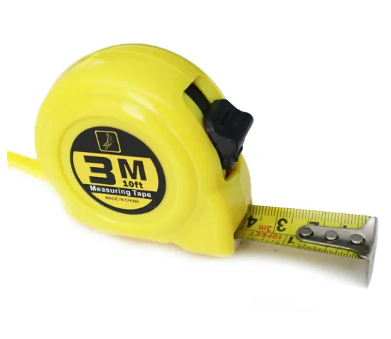 Top Quality 3m Self-locking Retractable Metal Mechanical Measure Tape