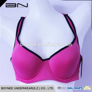 Wholesale Solid Color Breathable Women Padded Sport Bra