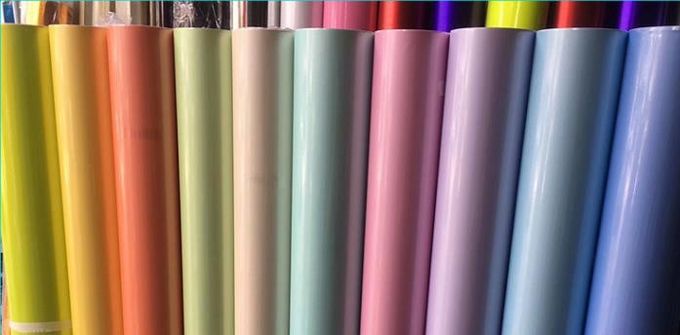 PVC Sticker Pink Vinyl Wrap Sheets For Cars 150mic Decorative Wrap 2