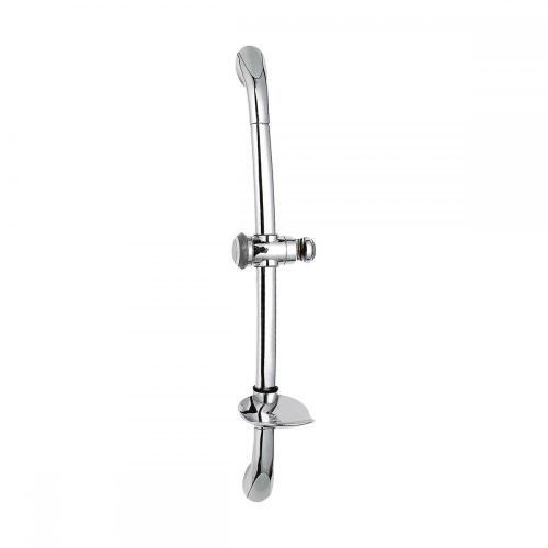 Silver Zinc Wall Mounted Adjustable Height Sliding Bar