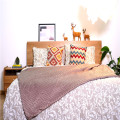 New Design Microfiber Jacquard Bubble Woven Throw Blanket