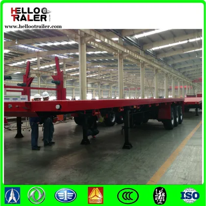 40ft Size and Truck Trailer Use 3 axles flatbed utility trailer
