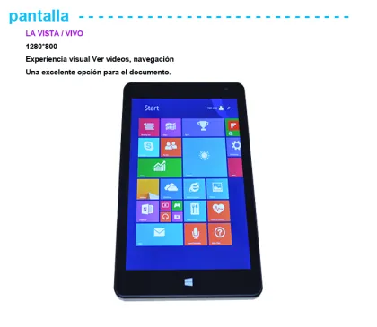 8 inch 1280x800 3g ultra slim windows tablet