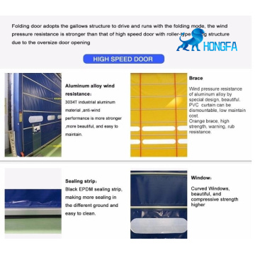 Hot Selling High Speed Stacking Door