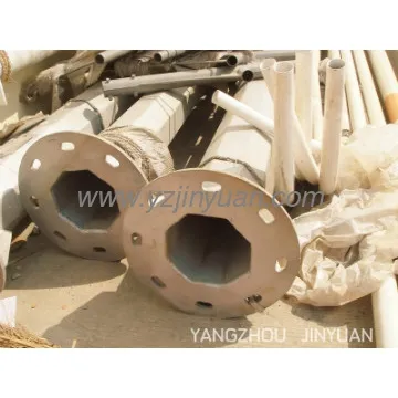 Polygonal steel pole of light pole