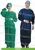 blue visit gown spunlace disposable dressing Gown