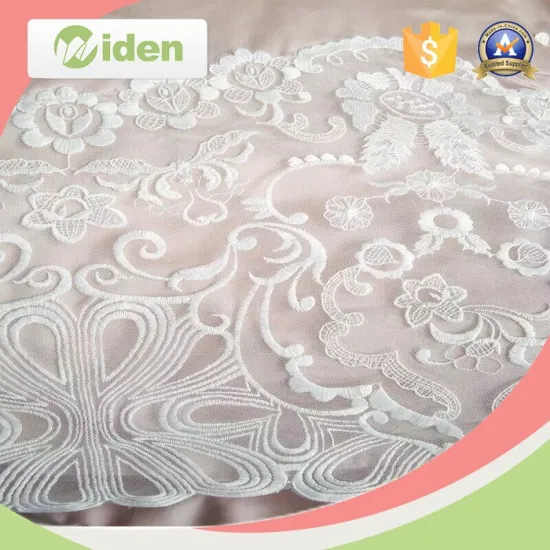 New design embroidery lace baju kurung embroidery lace for hometextile