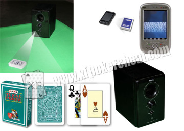 Bar-Codes Edge Marked Playing Cards Audio Hi-Fi Plastic Black Music Box Camera