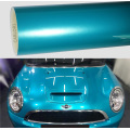 metallic gloss coral blue car vinyl wrap