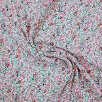 Light Woven Rayon Printed Small Floral Fabric