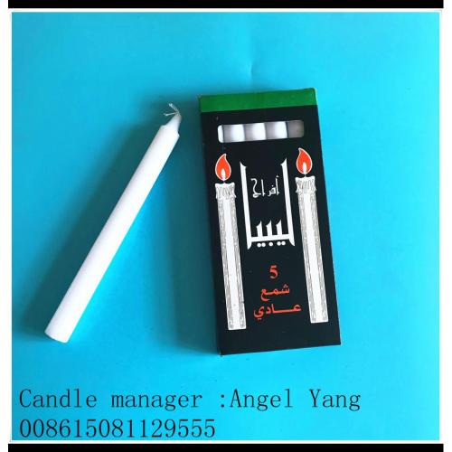 10pcs Libya paraffin black box wax candles
