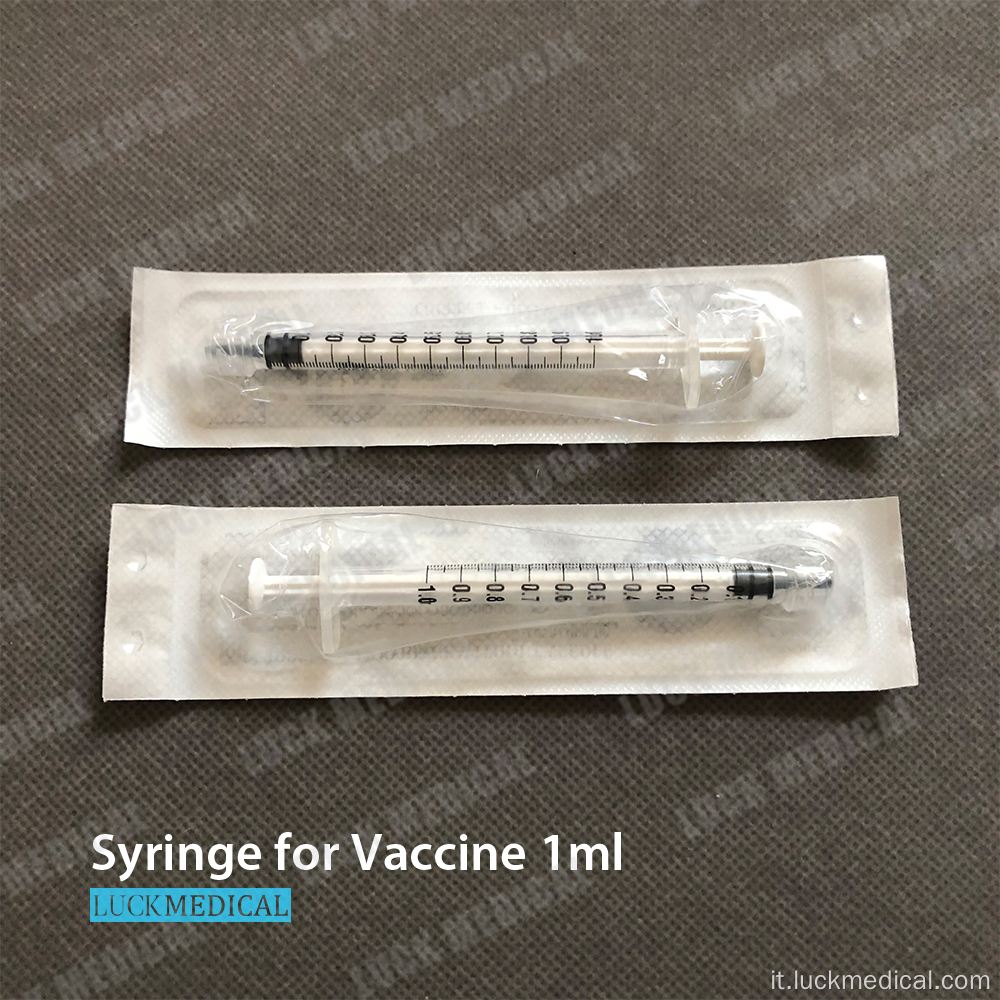 Siringa del vaccino monouso covid-19