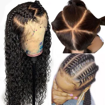 Brazilian raw unprocessed virgin hair Wigs Pre Plucked Hair Line with Baby Hair 13 * 4 HD Lace Frontal wigs