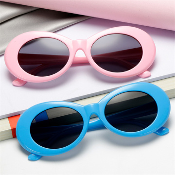 Wholesale Thick Frame Retro Oval Women's Trendy Sunglasses