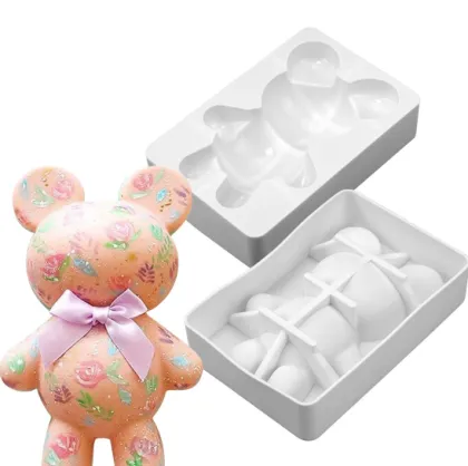 OEM Valentine's Day INS Style Silicone Gloomy Bear Chocolate Mousse Mold