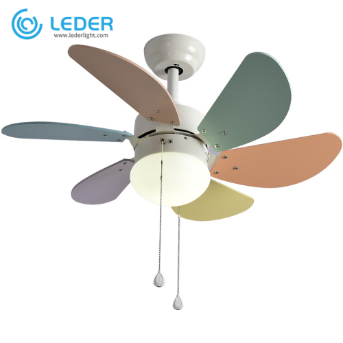 LEDER Ventilatori da soffitto a led colorati