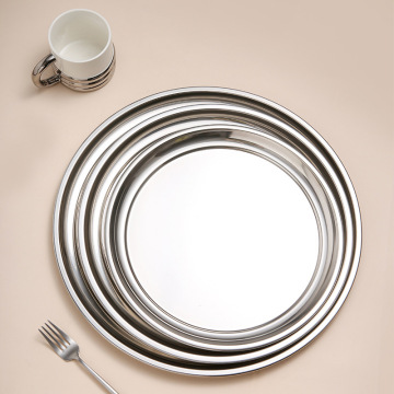 Durable Metal Bandeja - Sleek Fruit Serving Tray
