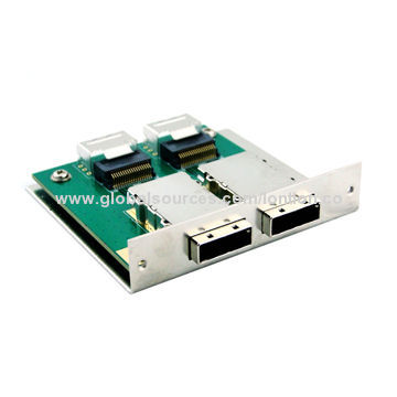 New/Series Mini SAS Adapter, 2 SFF-8088 to 2 SFF 8087 Flat, 100 Ohms Impedance