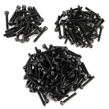 Schwarzes DIN 912 Bolzengrößen M3 M4 M5 M6 M8 M10 M12