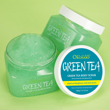 Green Tea Body Scrub for Private Label - Free Sample Removes Dead Skin and Aging Cuticle
