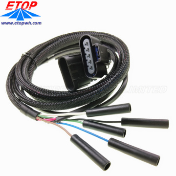 Custom Molded Car Wire Harness with Engine Connector