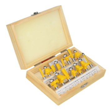 15PC Router Bits Set: Carving and Milling Cutter for CNC Router Woodworking