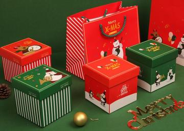 Papierweihnachtskastenverpackung für Apfel