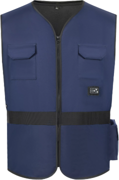 Integrated Cooling Vest (Workwear Blue) Solar Power Supply Kit
