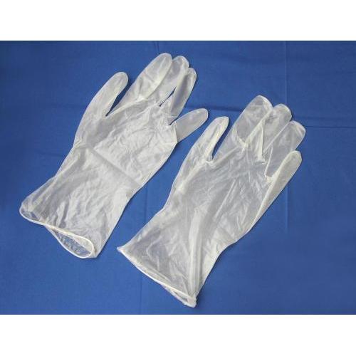Одноразовые медицинские прозрачные виниловые перчатки без пудры