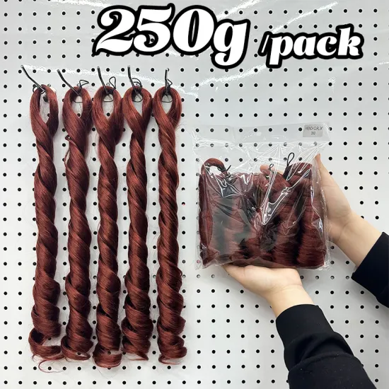 100% Kanekalon Goddess Wave Pre-Stretched Braiding Hair - 24 Inch, 250g Pack