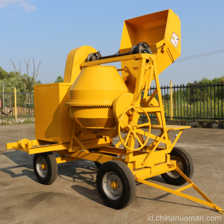 500L mixer beton portabel memuat sendiri self